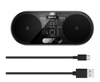 Baseus Podwójna ładowarka bezprzewodowa Qi Digital LED Display 20W - 1234379 - zdjęcie 2
